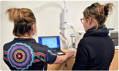 GeneXpert system operation training.