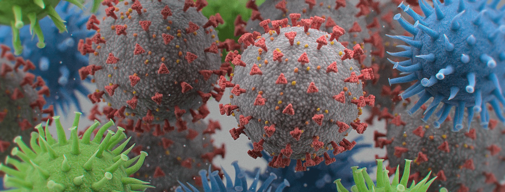 CoV-2/Flu/RSV plus computer generated depiction.